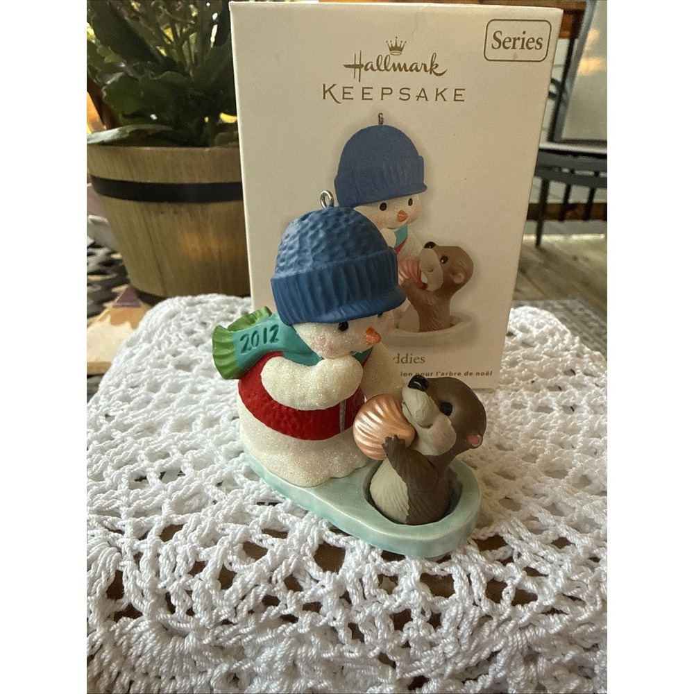 Hallmark Keepsake 2012 Snow Buddies Christmas Tree Ornament 15th In The Series